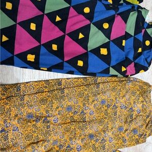 LuLaRoe Tall and Curvy leggings 2 pairs
